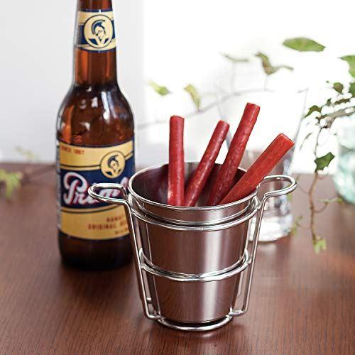 三宝産業 プチバスケット シルバー 9.2φ×H9.5cm スナックホルダー バケットのみ 0311...