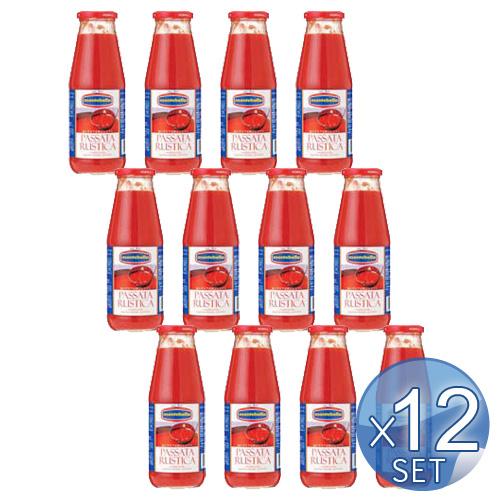 【12本セット】MONTEBELLO モンテベッロ パッサータ ルスティカ 700g トマト ピュー...