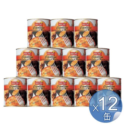 【箱入りセットでお買い得】Menu/メニュー社　チポリーネ・バルサミコ風味　820g　＜12缶セット...