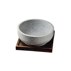 パール金属 韓国式 石焼き ビビンバ 鍋 石焼きビビンバ 石鍋 なべ 18cm 木製置台付