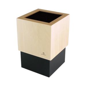 ゴミ箱　4L　W CUBE　ブラック
