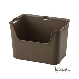 収納ボックスＫａｔａｓｕ（カタス）　ハコ　Ｌ　ブラウン　カラーボックス