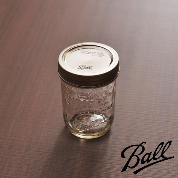Ball メイソンジャー レギュラーマウス クリア 8oz 240mL 保存容器 （60000）