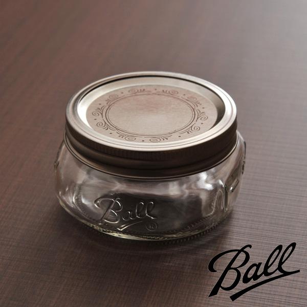 《替えリッド付き》 Ball メイソンジャー ワイドマウス エリートコレクション クリア 8oz 2...