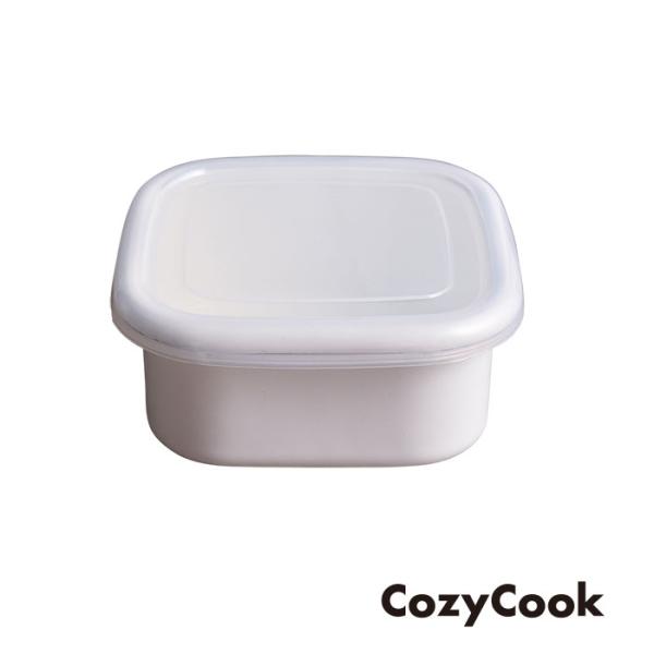 コージークック ホーロー 保存容器 Mサイズ 14cm ホーロー容器 シール蓋付き