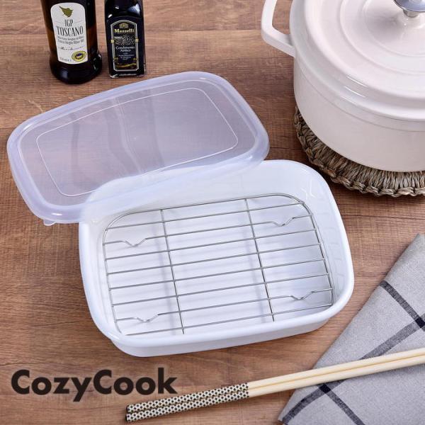 ホーロー バット ( アミ 蓋つき ) コージークック ホーロー 保存容器 琺瑯容器 琺瑯 直火 オ...