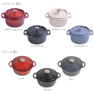 鋳物ホーロー鍋 レシピブック付 22cm コー...の詳細画像1