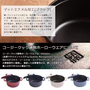 鋳物ホーロー鍋 レシピブック付 22cm コー...の詳細画像4