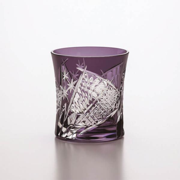 八千代切子 LS19590SP-C682 タンブラー (扇柄おうぎがら) 280ml