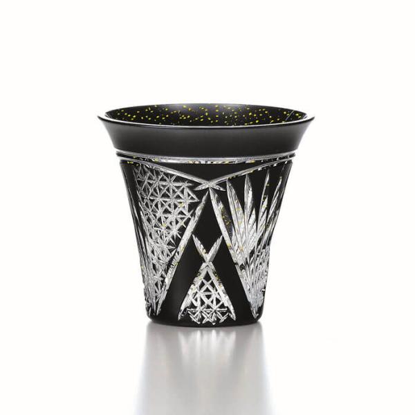 八千代切子 LSB19755SBK-C637 杯 (開扇柄)  85ml 【 グラス タンブラー 記...