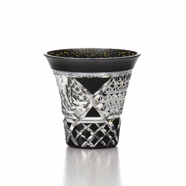 八千代切子 LSB19755SBK-C638 杯 (竹垣柄)  85ml【 グラス タンブラー 記念...