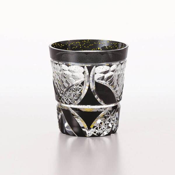 八千代切子 LSB19753SBK-C621 オンザロック (輪違い) 255ml【 グラス タンブ...