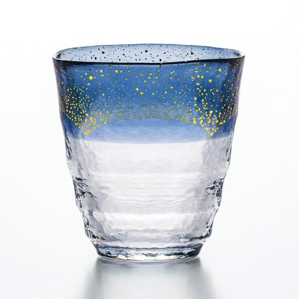 お湯わり焼酎ぐらす (藍・金箔) 300ml 42130TS-G-WSHB 【 佐々木ガラス 和がら...