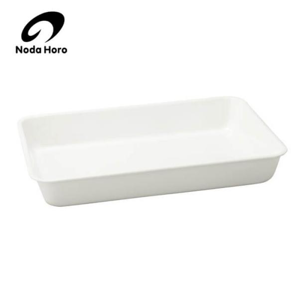 野田琺瑯 野田ホーロー ホワイトバット 6取 ＜ 全白 ＞ ホーロー容器 のだホーロー 日本製 NO...