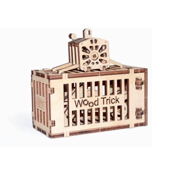 Woodtrick ウッドトリック クレーン用コンテナ 木製3Dパズル Container for ...