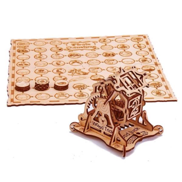 Woodtrick ウッドトリック 運命の輪/ボードゲーム 木製3Dパズル Wheel of for...