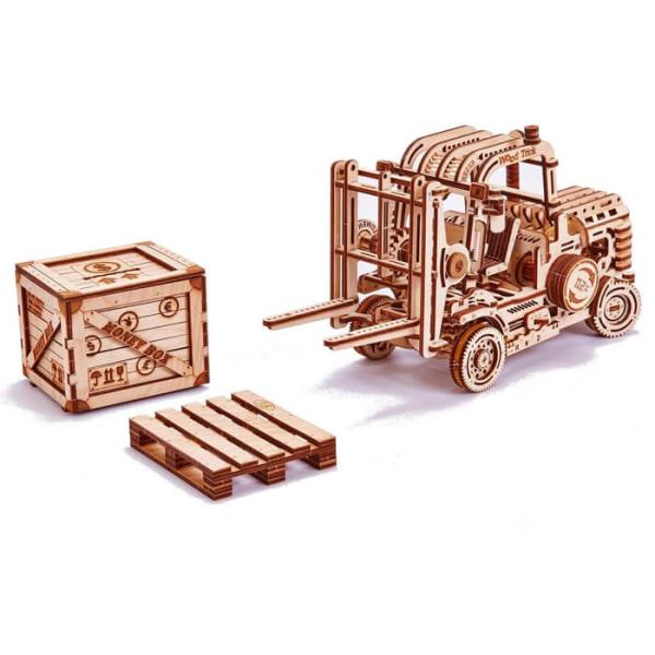 Woodtrick ウッドトリック フォークリフト 木製3Dパズル Forklift