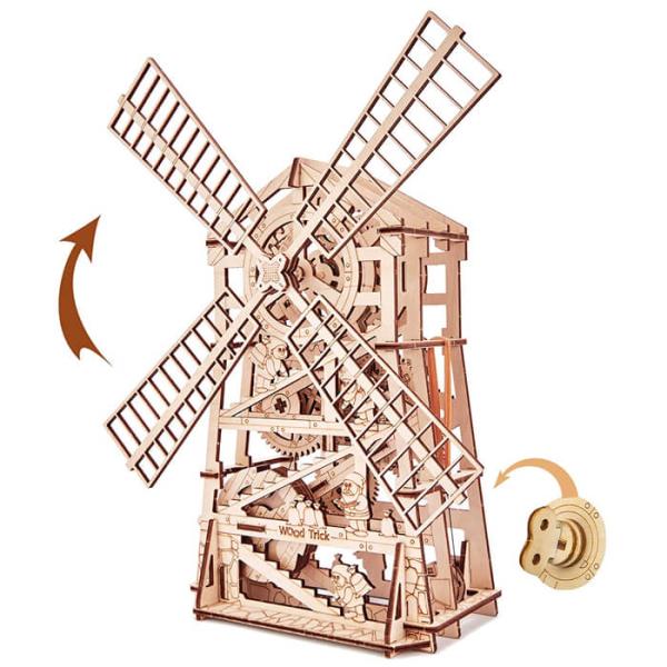 Woodtrick ウッドトリック ノームの風車 木製3Dパズル Windmill  (with r...