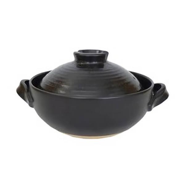 前畑 耐熱シリーズ 6号土鍋（黒釉）（品番 52424） 送料無料
