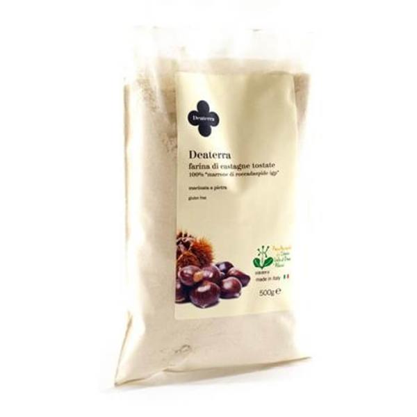 【冷凍便でお届け】イタリア 栗粉 ロースト 石臼引き 500g マロン ローストタイプ Deater...
