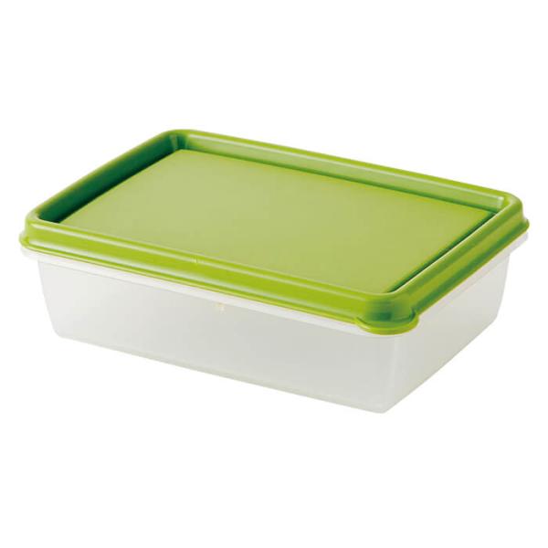 ダロプラスト スクエアストレージコンテナ 0.5L オリーブ 保存容器