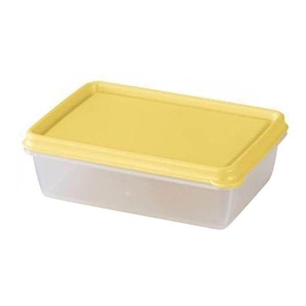 ダロプラスト スクエアストレージコンテナ 0.5L イエロー 保存容器