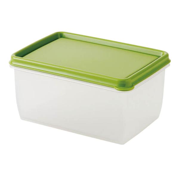 ダロプラスト スクエアストレージコンテナ 1.0L オリーブ 保存容器