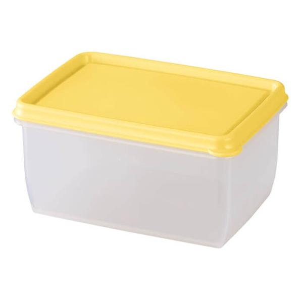 ダロプラスト スクエアストレージコンテナ 1.0L イエロー 保存容器