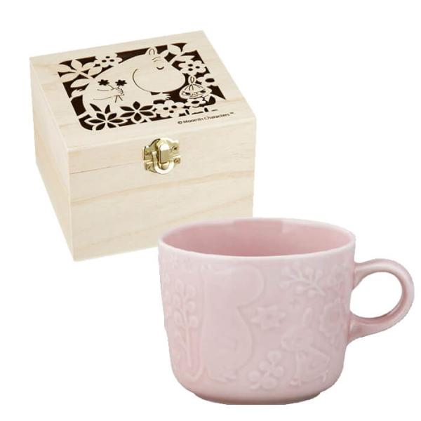 MOOMIN ムーミン 木箱入マグ ( ピンク ) (MM3702-11H) コップ 食器 マグカッ...