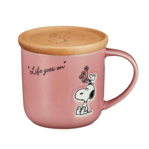 SNOOPY スヌーピー コースター付マグ ( レッド ) (SN611-11C) PEANUTS ...