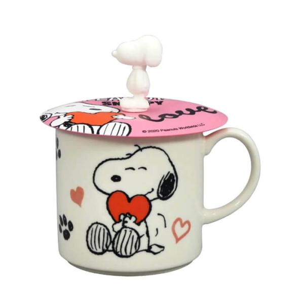SNOOPY スヌーピー カップカバー付マグ ( ラブ ) (SN731-11P) PEANUTS ...