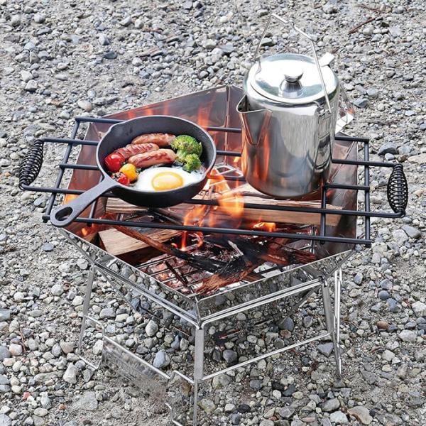 パール金属 キャプテンスタッグ (CAPTAIN STAG) バーベキュー 焚火 ゴトク 網 UG-...