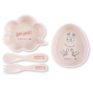 大西賢製販 バーバパパ メラミンセット ピンク BARBAPAPA BPD-1800 BOX入り 出産祝い プレゼント｜kitchen