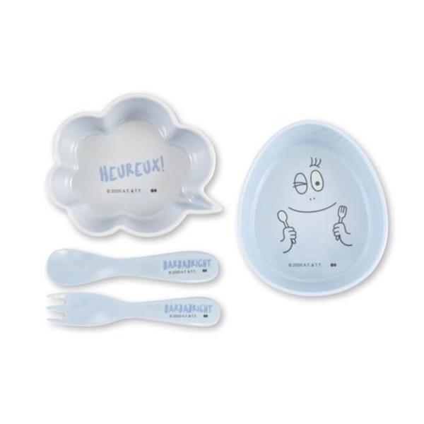 大西賢製販 バーバパパ メラミンセット ブルー BARBAPAPA BPD-1801 BOX入り 出...