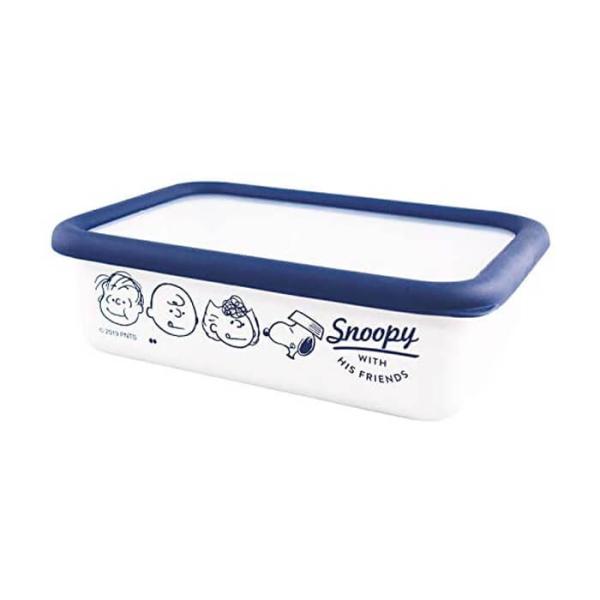 大西賢製販 PEANUTS SNOOPY(スヌーピー) ホーロー 保存容器 BLUE Mサイズ PD...