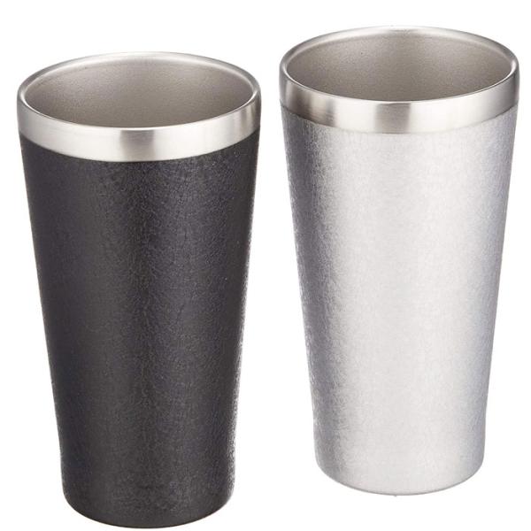 父の日 前畑 リュクス 52104 ペアメタルサーモタンブラーマット