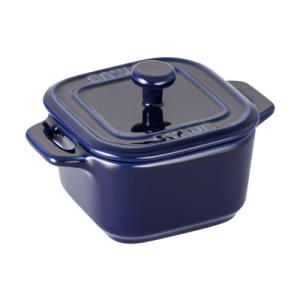 ストウブ staub エクストラミニ スクエアココット 2個セット チェリー