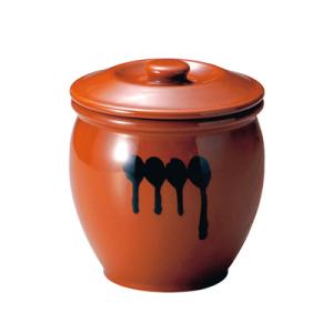 在庫・未使用品】常滑焼 久松 かめ 丸壺蓋付 10号 18.0L : 厨房機器