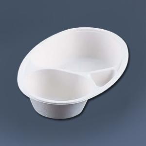 アシモールドカレー皿 仕切付 MZ-2（50枚入） 251×161×H47mm