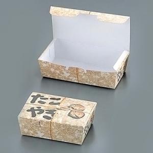 たこ焼きBOX 縄（100枚入）184378 小 126×84×H45mm