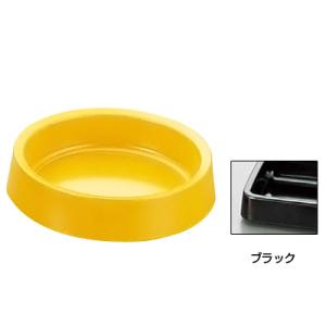 メラミン カラー灰皿 A-273 丸 直径108×H28mm ＜黒＞