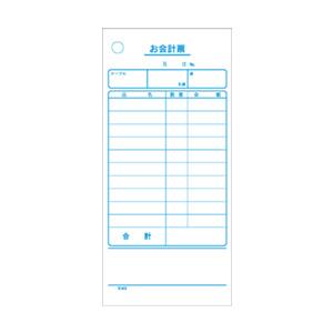 会計伝票 単式 K403 （100枚つづり・20冊入） 70×150mm