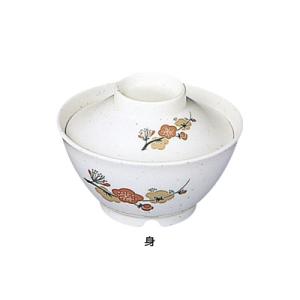 メラミン「元禄梅」 ごはん丼（大）U-57A 身 480c.c.