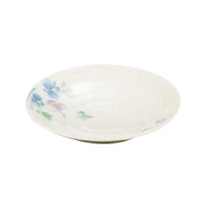 メラミン「すみれ」 小皿 VO-14 直径110×H17mm