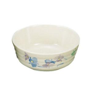 メラミン「すみれ」 浅型小鉢 VO-11B 280c.c.