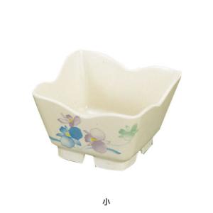 メラミン「すみれ」 花型角小鉢 VO-86 （小） 170c.c.