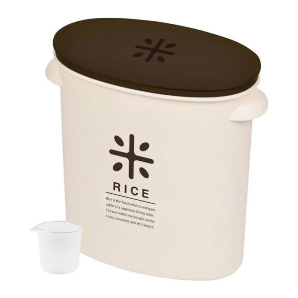 パール金属 RICE お米 袋のまま ストック 5kg BR HB-2168 米収納 米櫃