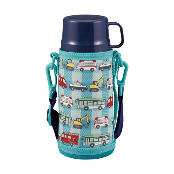 パール金属 2WAYキッズボトル600(クルマ)UE-3534 水筒 子供用 ボトル 直飲み コップ...