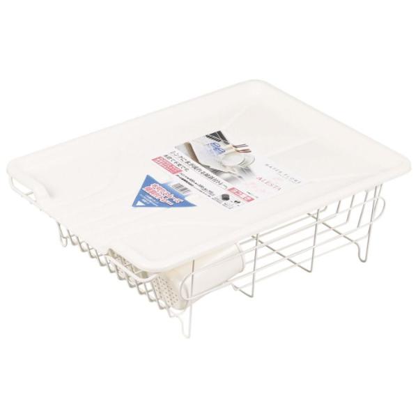 パール金属 アレスタミズキリバスケット ヨコオキ HB-4070 水切りラック 水切りかご 水切り ...