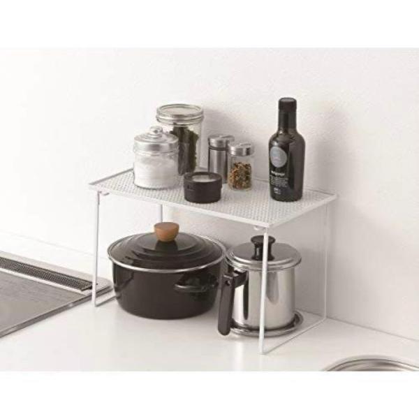 パール金属 キッチンフィットツミカサネダナHB-5553 棚 キッチン棚 キッチン収納 折りたたみ ...